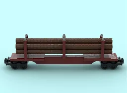 Skeleton Log Train Car