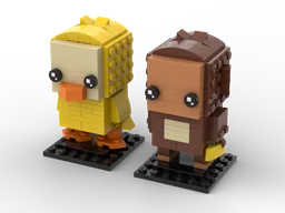 41597 Chick and monkey