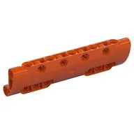 Technic Panel Curved 11 x 3 with 10 Pin Holes through Panel Surface / Reddish Orange