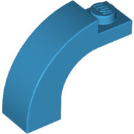 Lego Brick Arch 1 x 3 x 2 Curved Top / Dark Azure