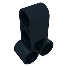 Technic Pin Connector Perpendicular Long / Black
