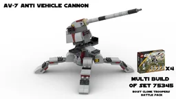 AV-7 Anti-Vehicle Cannon - Multi Build of Set 75345 501st Battle Pack X4