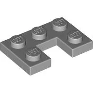 Plate 2 x 3 with 1 x 1 Cutout / Light Bluish Gray