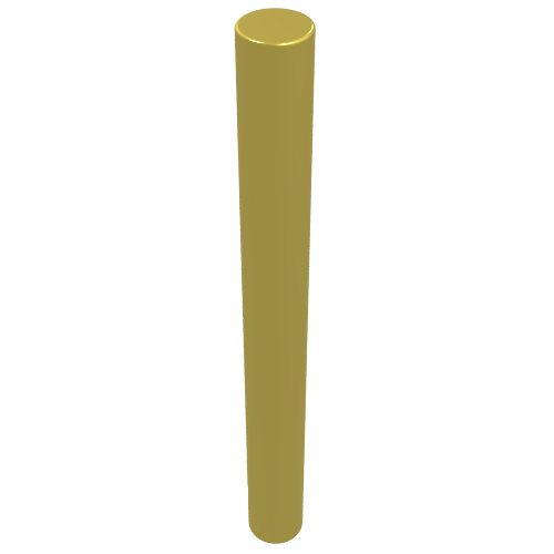 Lego Bar 4L (Lightsaber Blade / Wand) / Chrome Gold