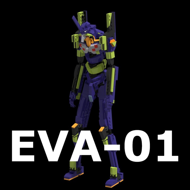 Lego Evangelion Unit 01 (rebuild of evangelion)