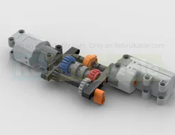 Gearbox with servo for shifting