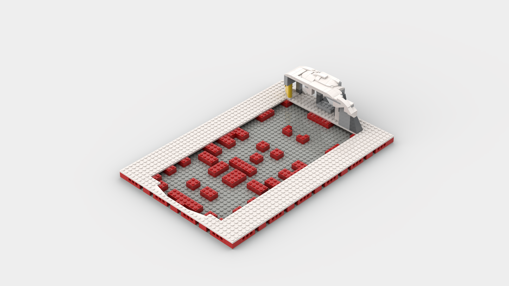 Lego MILS Plate And Back Cover for MOC-164837 Working Ski Hill
