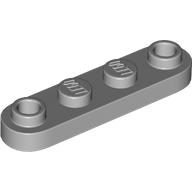 Lego Plate Special 1 x 4 Rounded with 2 Open Studs / Light Bluish Gray