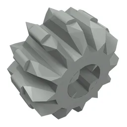 Technic Gear 12 Tooth Double Bevel / Light Gray