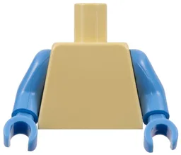 Torso Plain / Medium Blue Arms / Medium Blue Hands