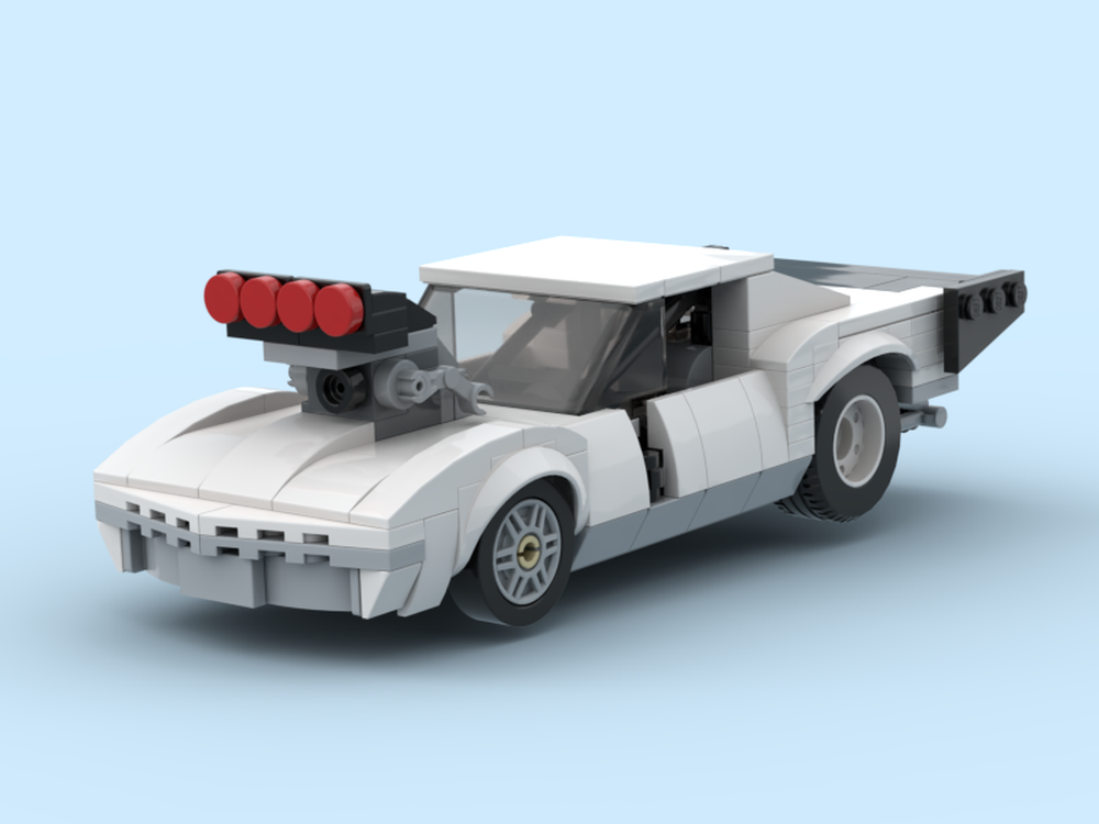Lego 1968 Chevrolet Corvette C3 Pro Mod - 8 Stud wide