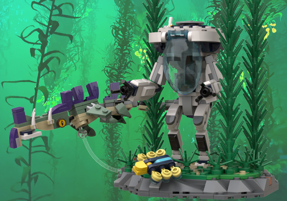 Lego Creepvine Prawn Suit Display (Feat. studder_builds)