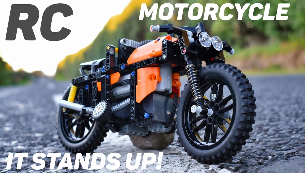 Lego Fast RC Motorcycle - It Really Works and Stands Up! - 30kmh with BuWizz 2.0