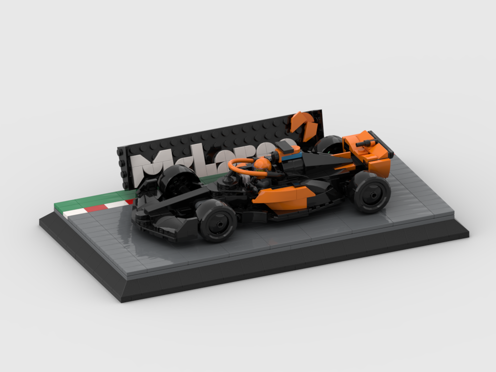 Lego Display for set 76919 - 2023 McLaren Formula 1 Car
