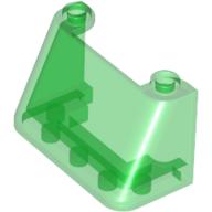 Lego Windscreen 2 x 4 x 2 / Trans-Green