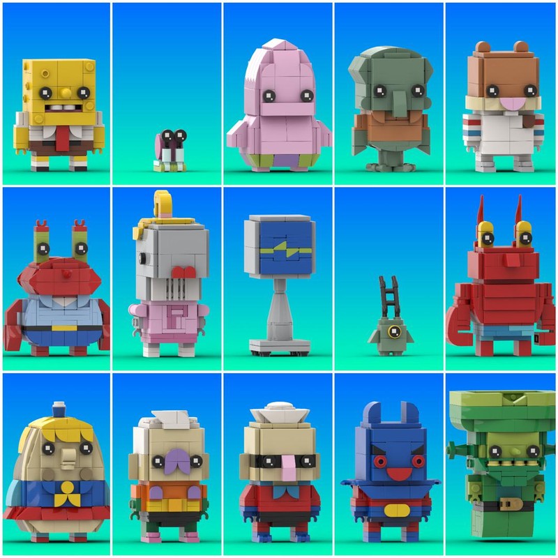 Lego Spongebob Squarepants Brickheadz Collection