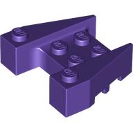 Lego Brick Wedged 3 x 4 [Stud Notches] / Dark Purple