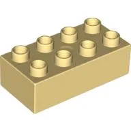 Duplo Brick 2 x 4 / Light Yellow