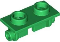 Hinge Brick 1 x 2 Top Plate Thin / Green