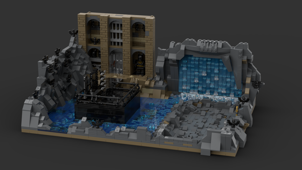 Lego Batcave from the Nolan Trilogy