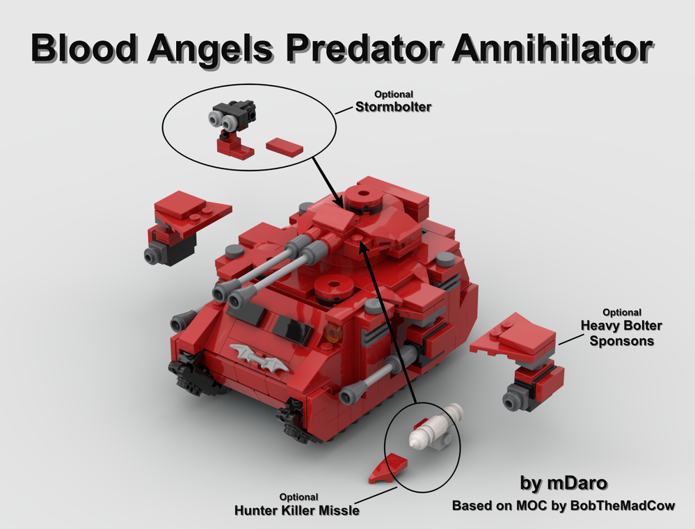 Lego Blood Angels Predator Annihilator