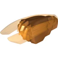 Weapon Ninjago Time Blade with Trans-Orange Claws and Blades Pattern / Pearl Copper