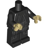 Lego Minifig Body with SMART Tag, Emperor Palpatine / Black