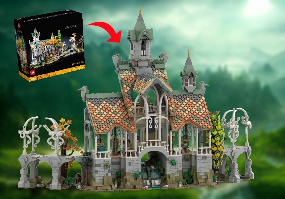 Lego Rivendell Bridge Add-on