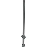 Bar 12L with Open Stud, Towball, and Top Slit [Boat Mast] / Dark Gray