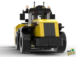 Case loader with front snowblower
