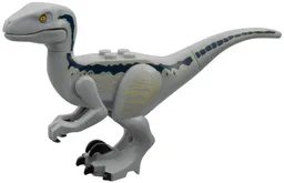 Dinosaur Raptor / Velociraptor with Dark Blue and Tan Markings (Jurassic World Blue)