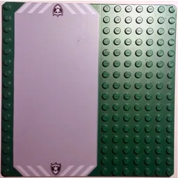 Baseplate 16 x 16 Road / Driveway with Police White Star Badge Print / Green