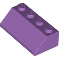 Brick Sloped 45° 2 x 4 / Medium Lavender