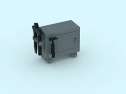 Garage mobile storage container