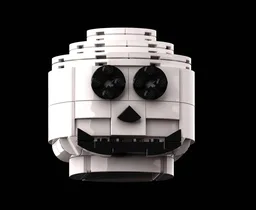 Up-Scaled LEGO Skeleton Head v02