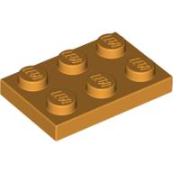 Lego Plate 2 x 3 / Medium Orange
