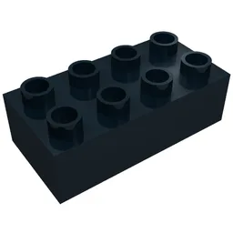 Duplo Brick 2 x 4 / Black
