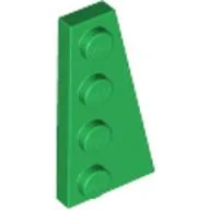 Wedge Plate 4 x 2 Right / Green