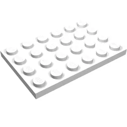 Plate 4 x 6 / White