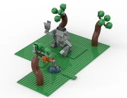 "King" Golem Battle at Wayward Woods