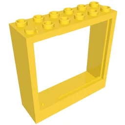 Fabuland, Door Frame 2 x 6 x 5 / Yellow