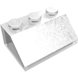 Brick Sloped 45° 2 x 3 / Trans-Clear