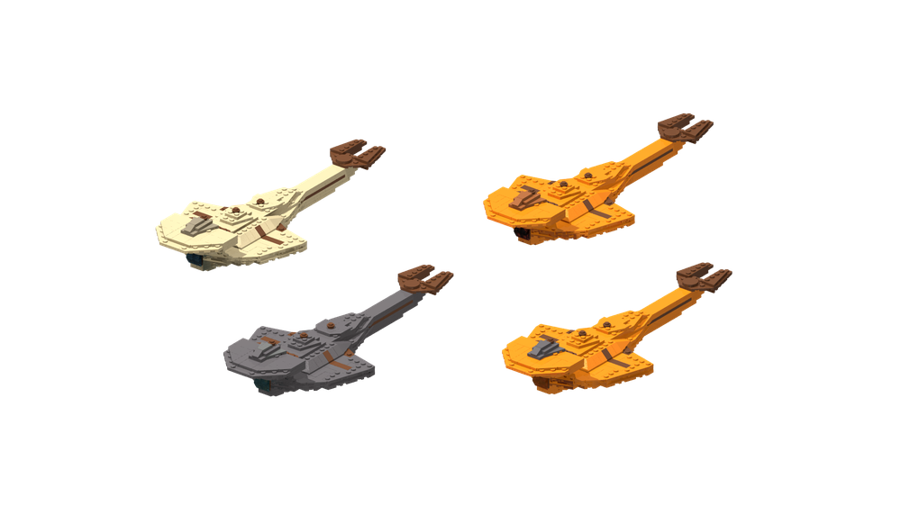 Lego Cardassian Galor-Class Variants (and Keldon-Class), Smooth Edition