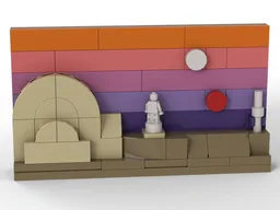"Binary Sunset" 6 x 12 mural painting