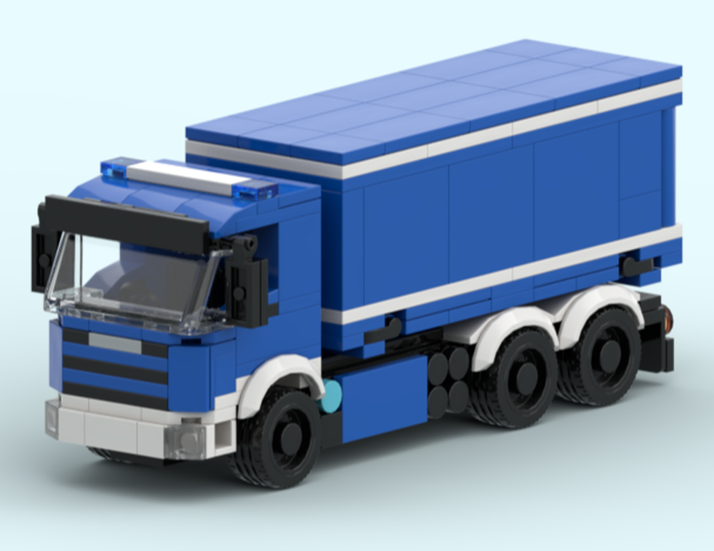 Lego THW Wechselbrücken LKW Scania Truck
