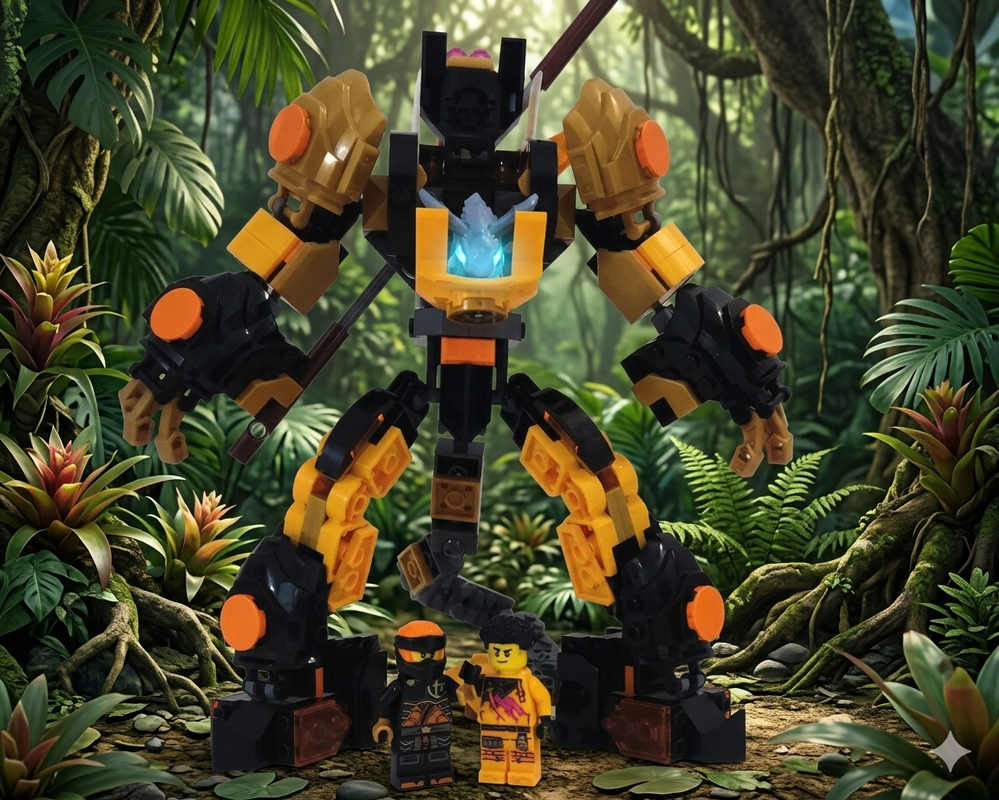 Lego Elemental Fusion - Arin & Cole's Earthmonkey Mech