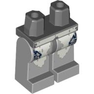Lego Hips and Light Bluish Gray Legs with Atlantis Shark Print / Dark Bluish Gray