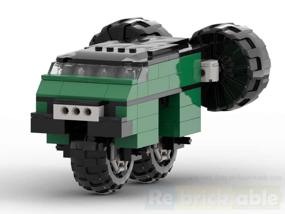 Lego 2 wheeler rocket truck