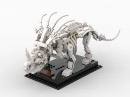 MOC - Styracosaurus Skeleton - Alternative Build for 21320 Dinosaur Fossils