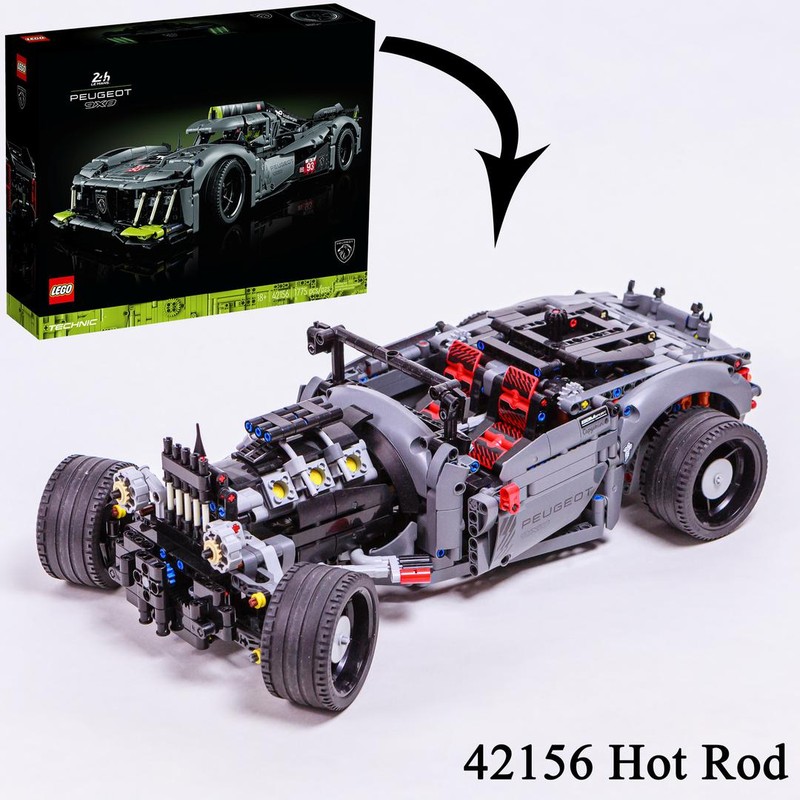 Lego Hot Rod (42156 Peugeot 9X8 Le Mans Hybrid Hypercar c-model)